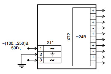 Схема подключений блока питания МТМ140