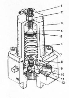Рис.1. Схематическое изображение клапана перепускного B166