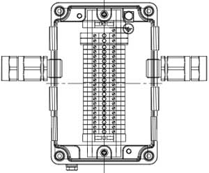 Рис.1. Схематическое изображение соединительной коробки КСРВ-Т63