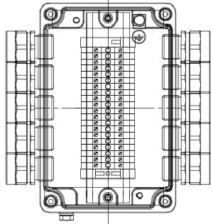 Рис.1. Схематическое изображение коробки соединительной КСРВ-Т23