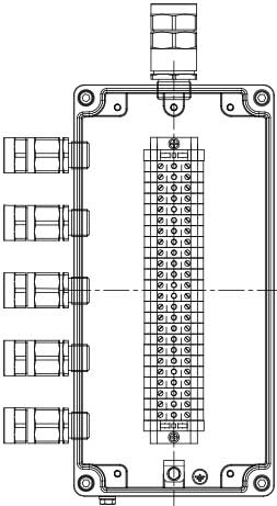Рис.1. Схематическое изображение коробки соединительной КСРВ-Т30