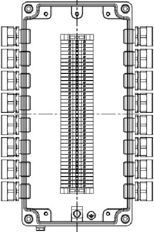 Рис.1. Схематическое изображение коробки соединительной КСРВ-Т39