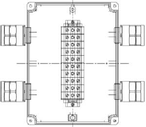 Рис.1. Схематическое изображение коробки соединительной КСРВ-Т41