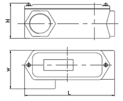 Схематическое изображение коробки СКВЕ-УЛ1 - СКВЕ-УЛ9