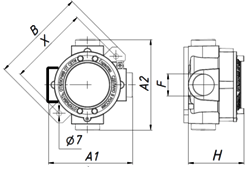 Схематическое изображение коробок СКВ-ОС90N1 - СКВ-ОC144N6