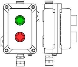 Рис.1. Схематическое изображение поста управления и индикации ПКИВА321