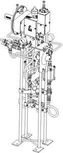 Рис.1. Схематическое изображение установки гидравлических регуляторов УГРП