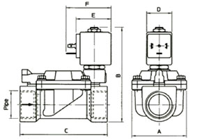 Рис.1. Схематическое изображение клапана 21W3KB190