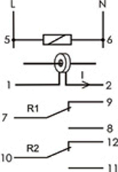 Рис.1. Схема подключения реле EPP-620