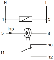 Рис.1. Схема подключения реле PR-613