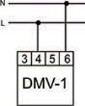 Рис.1. Схема подключения индикатора DMV-1