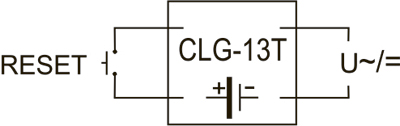 Рис.1. Схема подключения счетчика CLG-13T