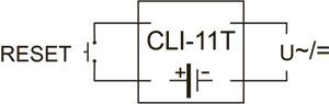 Рис.1. Схема подключения счетчика CLI-11T
