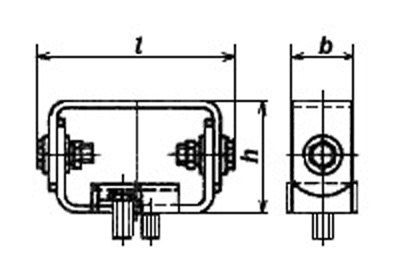 Рис.1. Схематическое изображение шинодержателя ШР-10-750